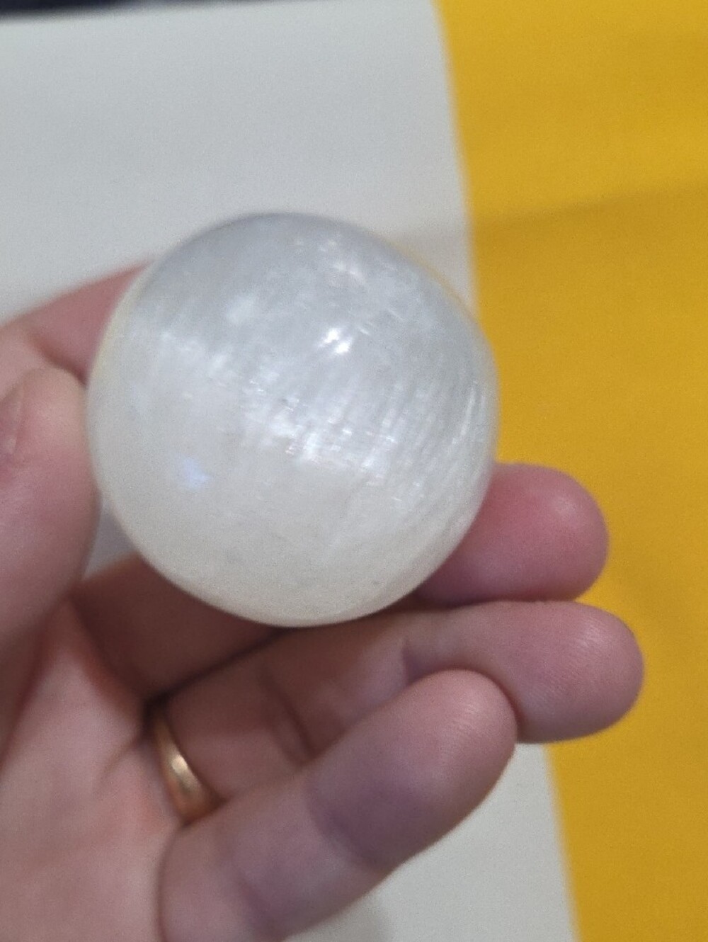 Selenite Sphere - Picture 4 of 5